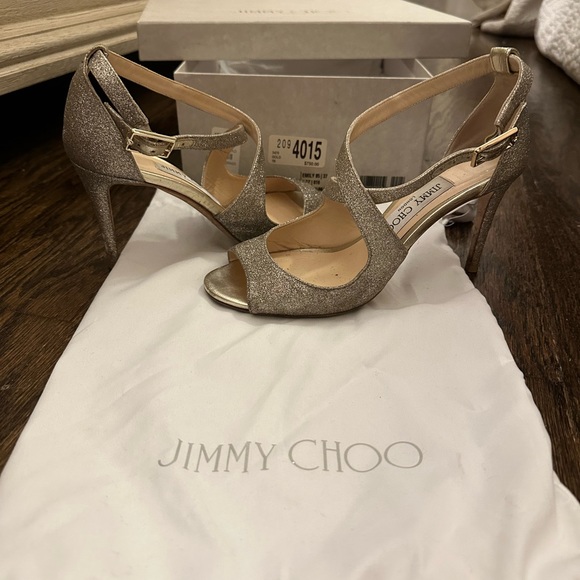 Jimmy Choo gold Emily shoe - Picture 6 of 11